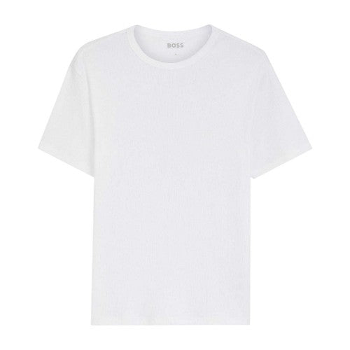 Front - Hugo Mens Ribbed Short-Sleeved T-Shirt (Pack of 2)