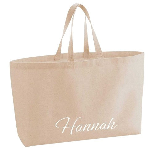 Front - Westford Mill Hannah Cotton Canvas Tote Bag