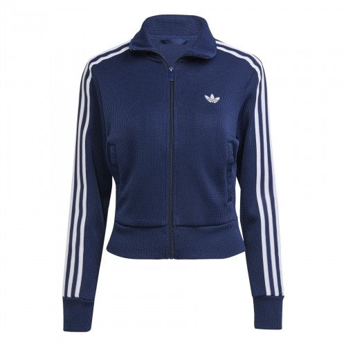 Front - Adidas Womens/Ladies Firebird 3 Stripes Knitted Track Top