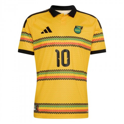 Front - Adidas Mens Bob Marley 2026 Jamaica Home Shirt