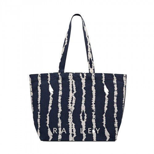 Front - Radley East West Tie Dye Stripes Tote Bag