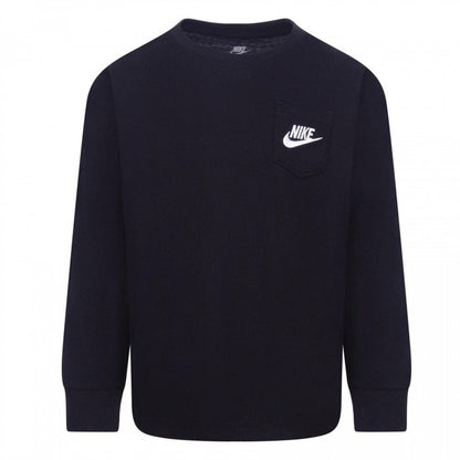 Front - Nike Boys Chest Pocket Long-Sleeved Sweatshirt