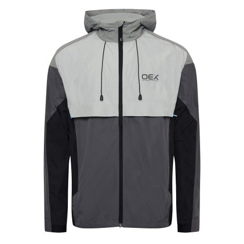 Front - OEX Mens Repel 2.0 Colour Block Waterproof Track Jacket