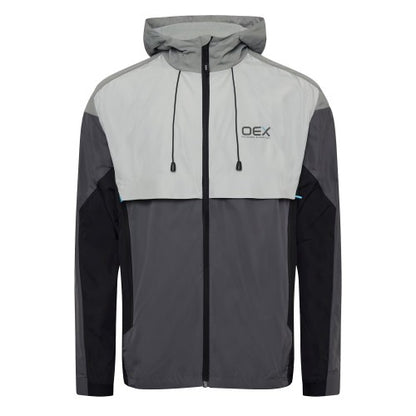 Front - OEX Mens Repel 2.0 Colour Block Waterproof Track Jacket