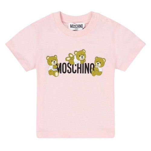 Front - Moschino Baby T-Shirt & Shorts Set