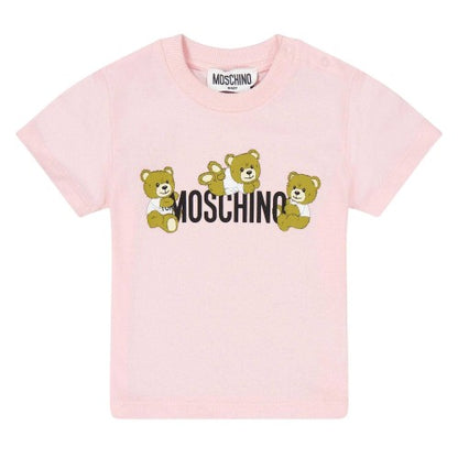 Front - Moschino Baby T-Shirt & Shorts Set