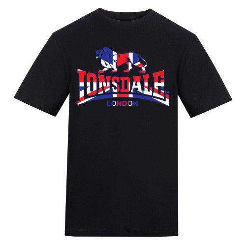 Front - Lonsdale Mens Union Jack T-Shirt