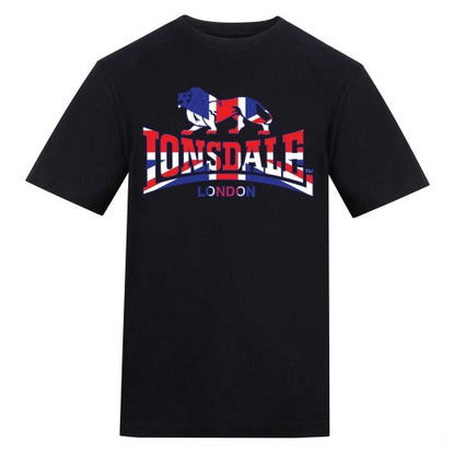 Front - Lonsdale Mens Union Jack T-Shirt