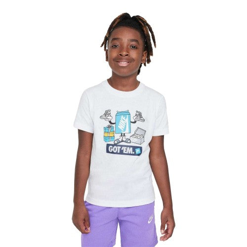 Front - Nike Childrens/Kids Logo Crew Neck Boxy T-Shirt
