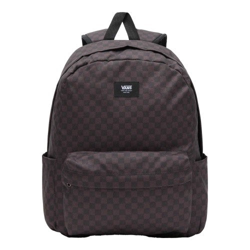 Front - Vans Old Skool Check Plaid Logo Backpack