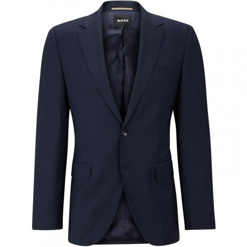 Front - Boss Mens Jeckson Solid Regular Suit Jacket