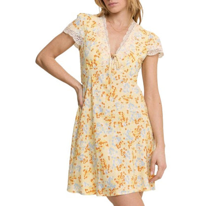 Front - Nobody´s Child Womens/Ladies Aida Ditsy Floral Short-Sleeved Mini Dress