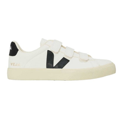 Front - Veja Womens/Ladies Recife Leather Touch Fastening Court Trainers