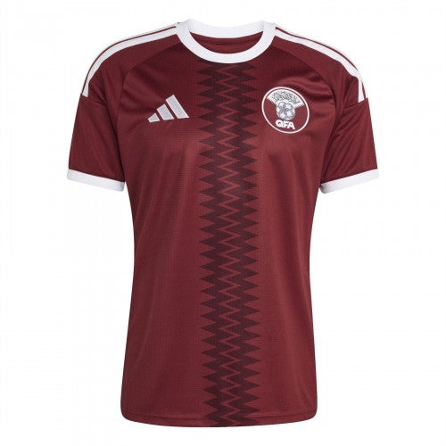Front - Adidas Mens 2026 Qatar FA Home Jersey