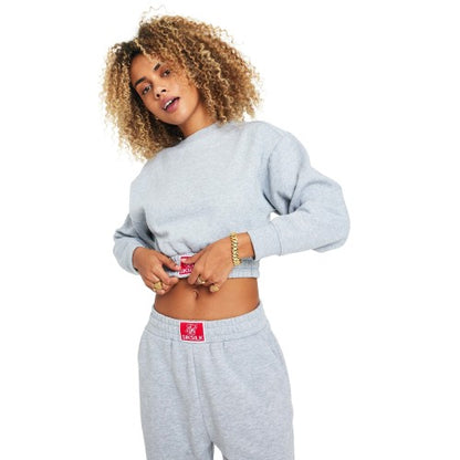 Front - SikSilk Womens/Ladies Crop Sweatshirt