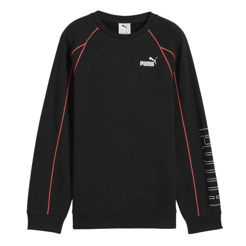 Front - Puma Childrens/Kids Sportstyle Relaxed Fit Raglan Long-Sleeved Sweatshirt
