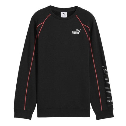 Front - Puma Childrens/Kids Sportstyle Relaxed Fit Raglan Long-Sleeved Sweatshirt