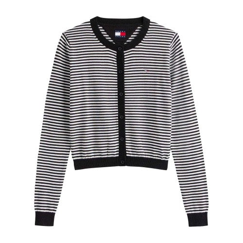 Front - Tommy Jeans Womens/Ladies Jeans Cardigan