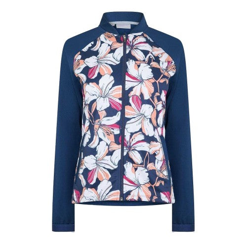 Front - Head Womens/Ladies Floral Raglan Track Jacket