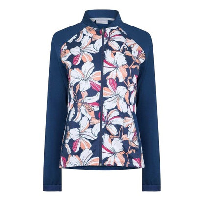 Front - Head Womens/Ladies Floral Raglan Track Jacket