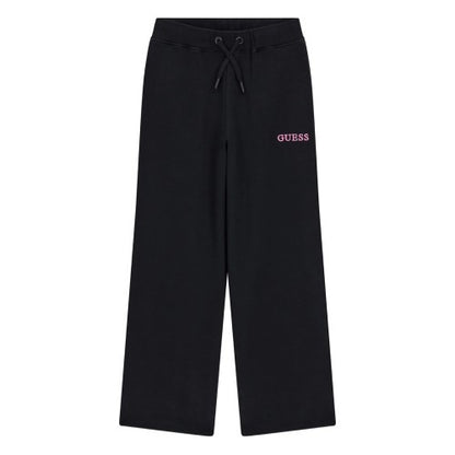 Front - Guess Girls Wide Leg Jogging Bottoms