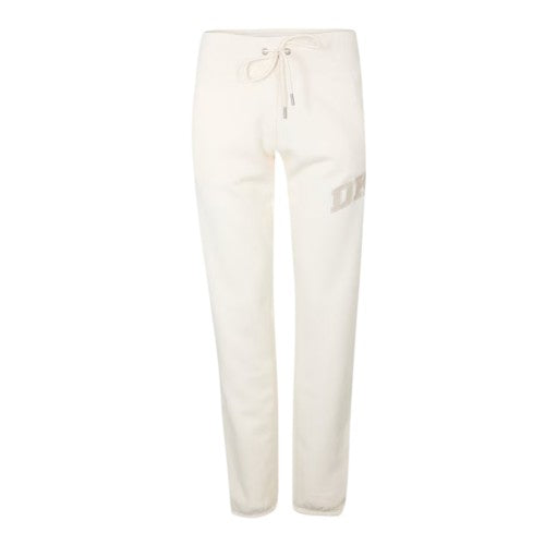 Front - DKNY Womens/Ladies Logo Ribbed Cuff Joggers