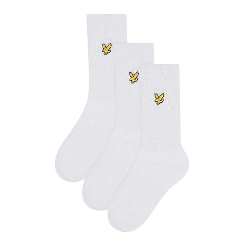 Front - Lyle & Scott Childrens/Kids Crew Socks (Pack of 3)