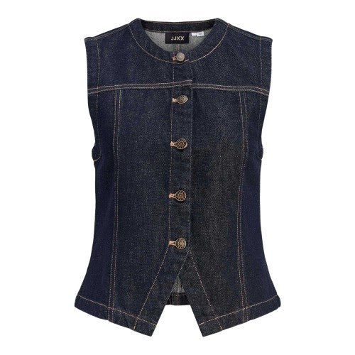 Front - JJXX Womens/Ladies Denim Sleeveless Waistcoat