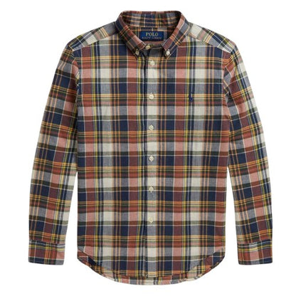 Front - Ralph Lauren Boys Checked Shirt