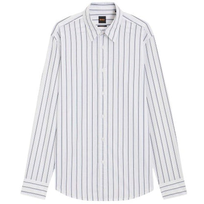 Front - Boss Mens Striped Regular Shirt