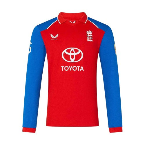 Front - Castore Mens 26/27 England Cricket Cricket Shirt