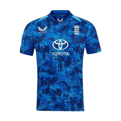 Front - Castore Mens ODI 2025 England Cricket Cricket Shirt