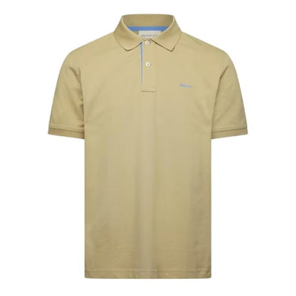 Front - Gant Mens Contrast Logo Polo Shirt