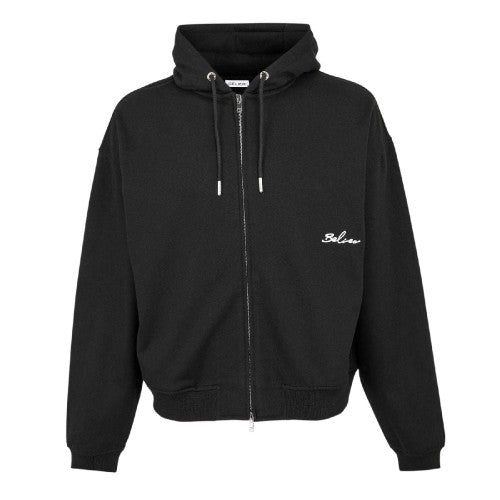 Front - Belier Mens Oversized Full Zip Hoodie