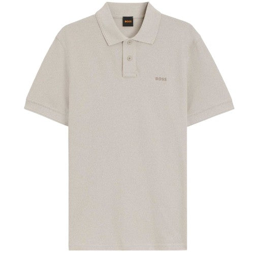 Front - Boss Mens Wordmark Collared Polo Shirt