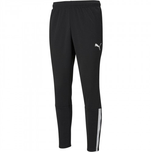 Front - Puma Mens Team Liga Side Stripe Tapered Tracksuit Bottoms