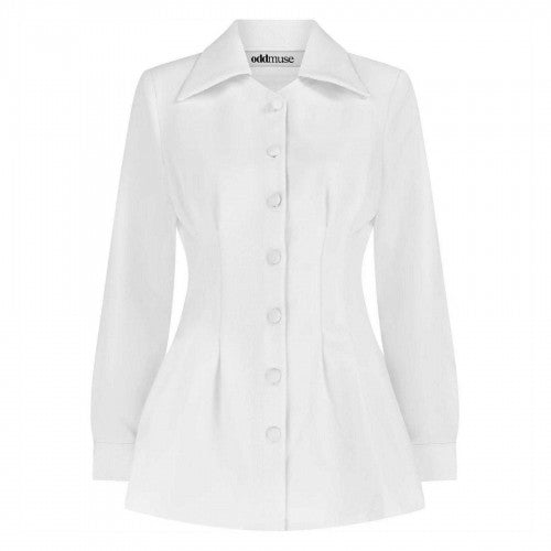 Front - Odd Muse Womens/Ladies Tailored Long-Sleeved Blouse