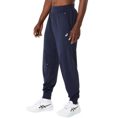 Front - Asics Mens Court Relaxed Fit Tracksuit Bottoms