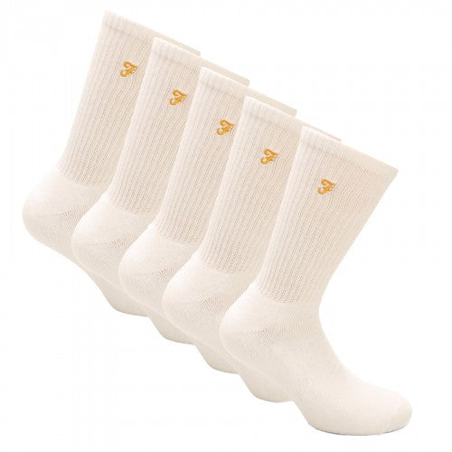 Front - Farah Mens Ayres Sports Socks (Pack of 5)