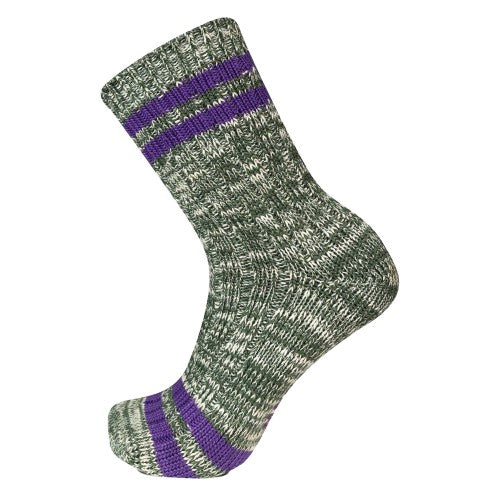 Front - Merrell Womens/Ladies Stripe Crew Socks