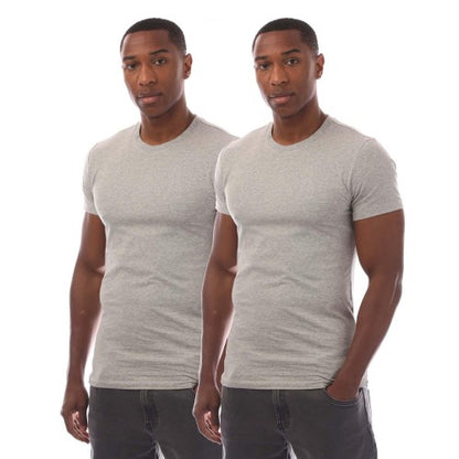 Front - Ralph Lauren Mens Crew Neck T-Shirt (Pack of 2)