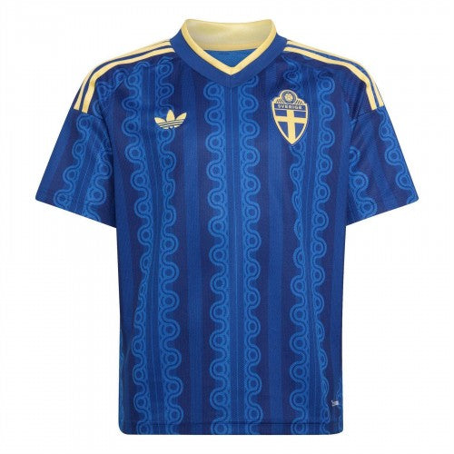 Front - Adidas Childrens/Kids World Cup 2026 Sweden Away Shirt