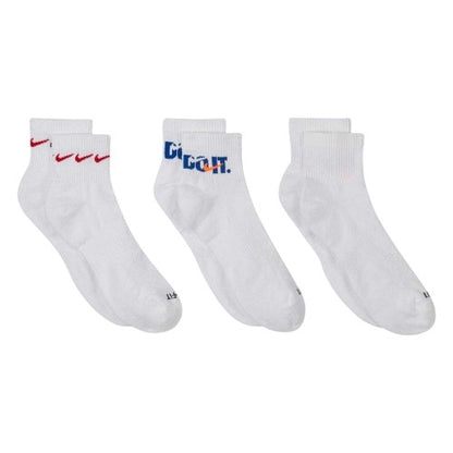 Front - Nike Unisex Adult Everyday Plus Cushioned Ankle Socks