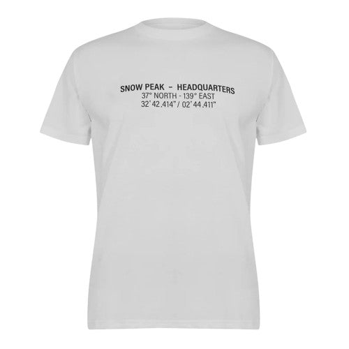 Front - Snow Peak Mens Topographic Regular T-Shirt