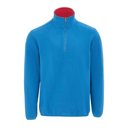 Front - Donnay Mens Quarter Zip Fleece Jacket