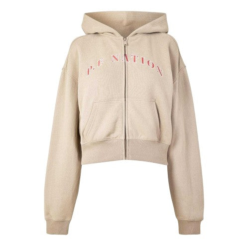 Front - PE Nation Womens/Ladies Eastside Cropped Fleece Jacket