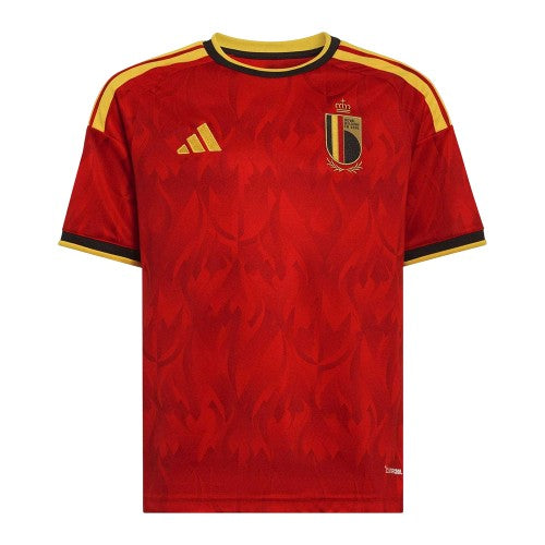 Front - Adidas Childrens/Kids World Cup 2026 Belgium Home Shirt