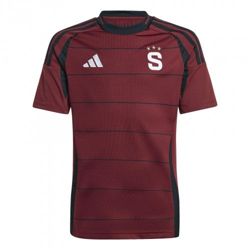 Front - Adidas Childrens/Kids 2024/2025 AC Sparta Prague Football Shirt