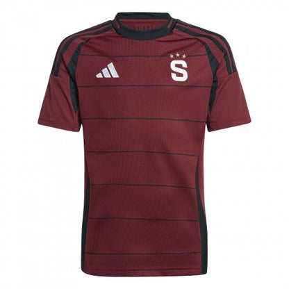 Front - Adidas Childrens/Kids 2024/2025 AC Sparta Prague Football Shirt