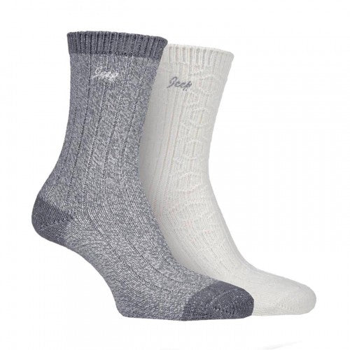 Front - Jeep Womens/Ladies Supersoft Boot Socks (Pack of 2)